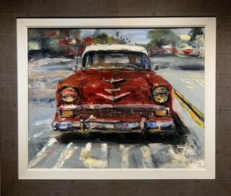 Jorn Fox Impressionist Signed Original Oil on Canvas