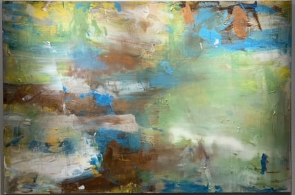 Jorn Fox Abstract Signed Original Oil and Acrylic