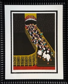 Guy Buffet "Open Wide" Signed Serigraph LE