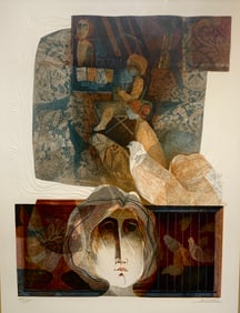 Sunol Alvar "The Barcelona Suite 1979 - 1" Signed Embossed Serigraph LE