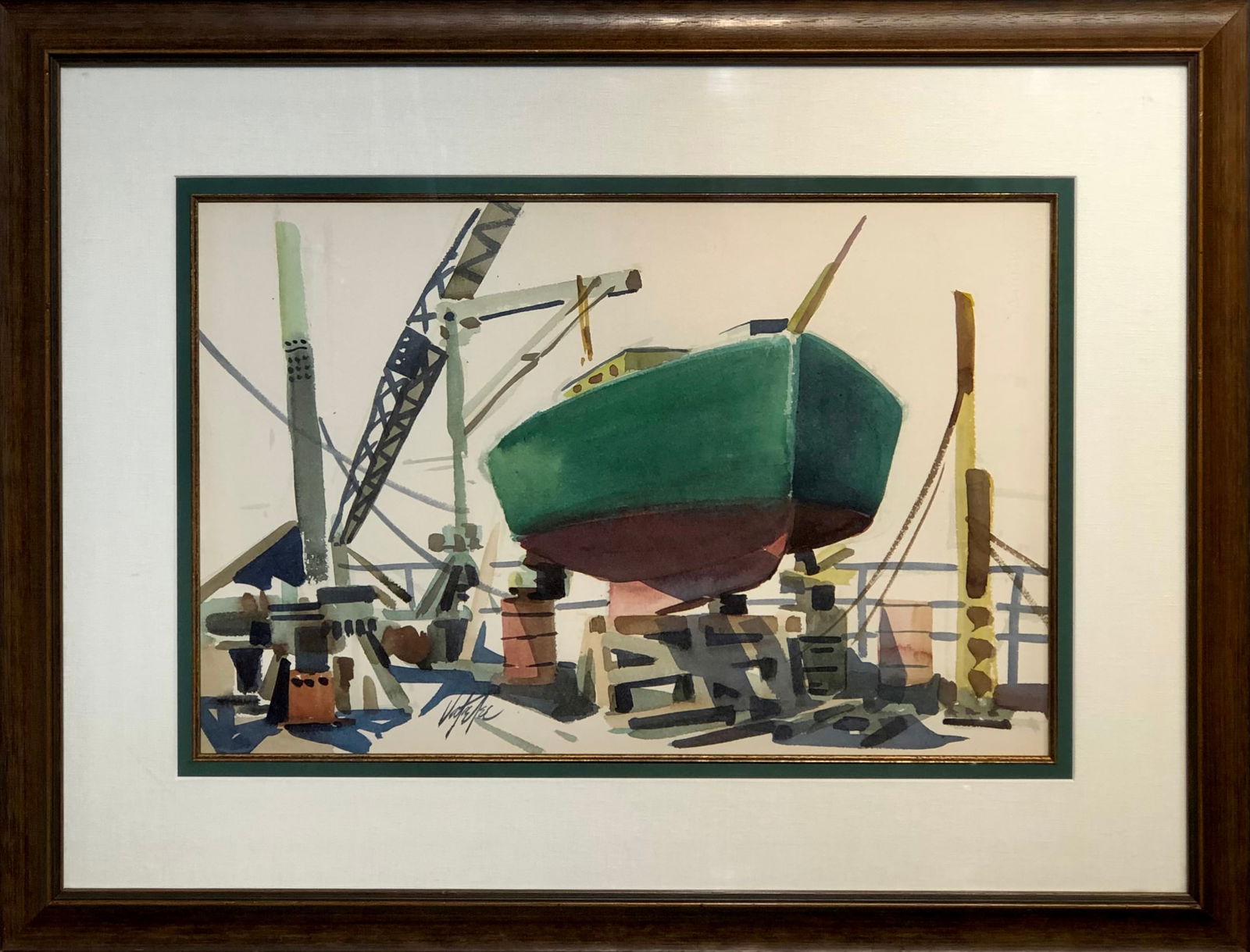 Jake Lee (Impressionist - Untitled) Signed Original Watercolor (1 of 6)