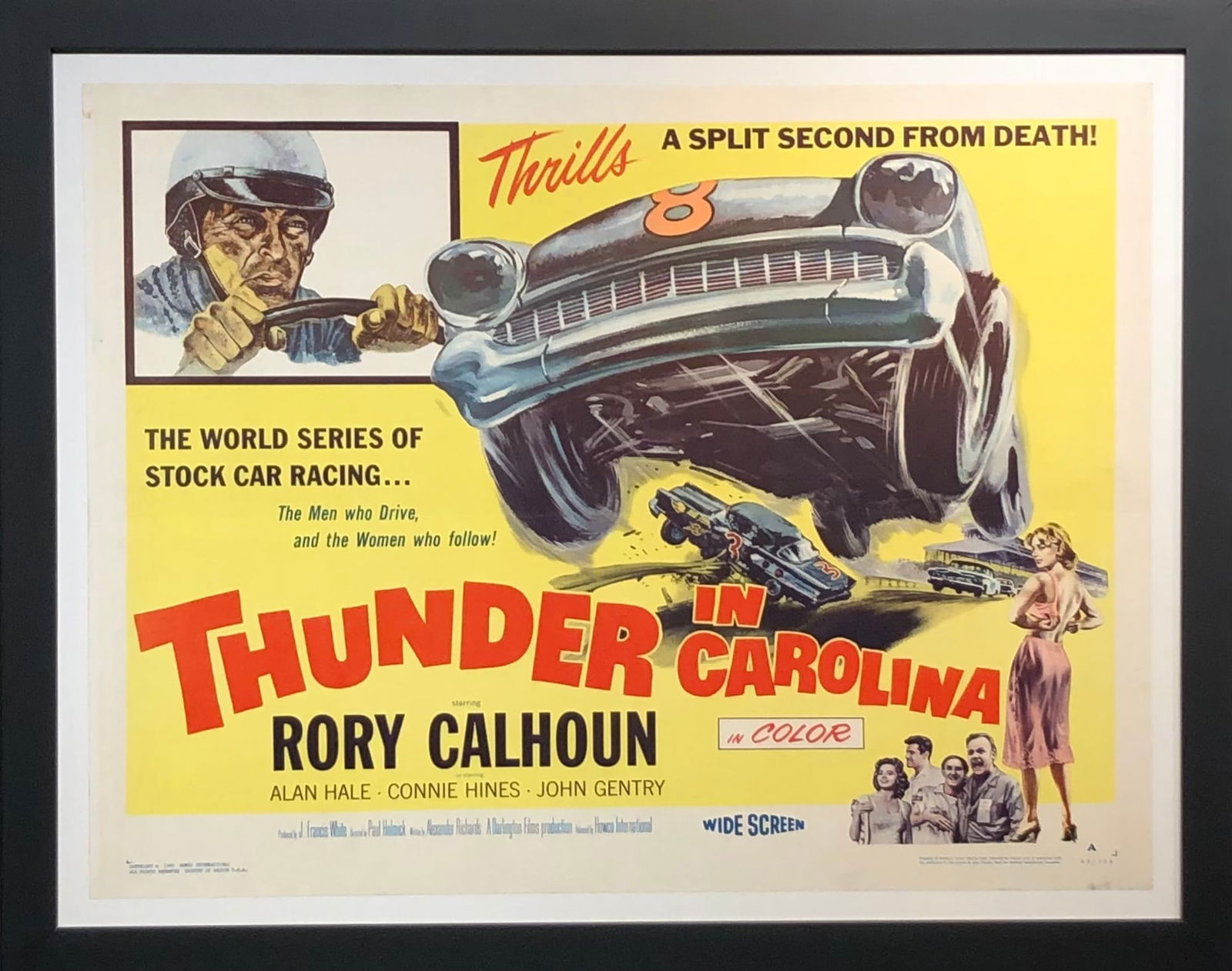Wide Screen "Thunder in Carolina" Vintage Movie Poster LE (1 of 1)