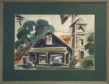 Unknown Artist (Impressionist) Original Watercolor