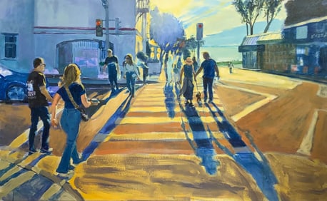 Michael L. Jacques (Untitled) Signed Original Acrylic (with a LE Book by Jacques)