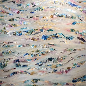 Barbara Owens "Bits and Pieces" Signed Original Acrylic