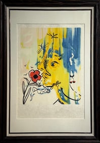 Salvador Dali "Vanishing Face" Signed Number Orignal Lithograph LE/AP