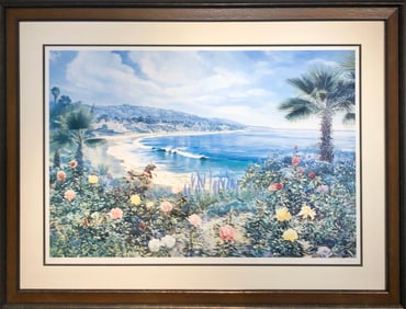 Ruth Mayer "Laguna Rose" Signed Lithograph LE