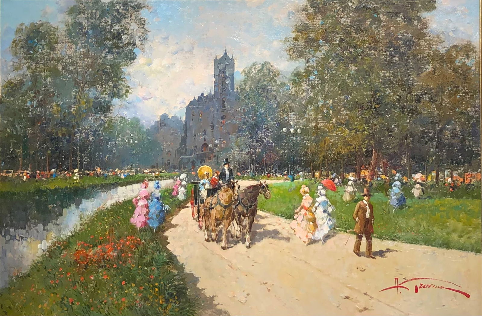 Unknown Artist (Impressionist) Signed Original Oil (1 of 7)