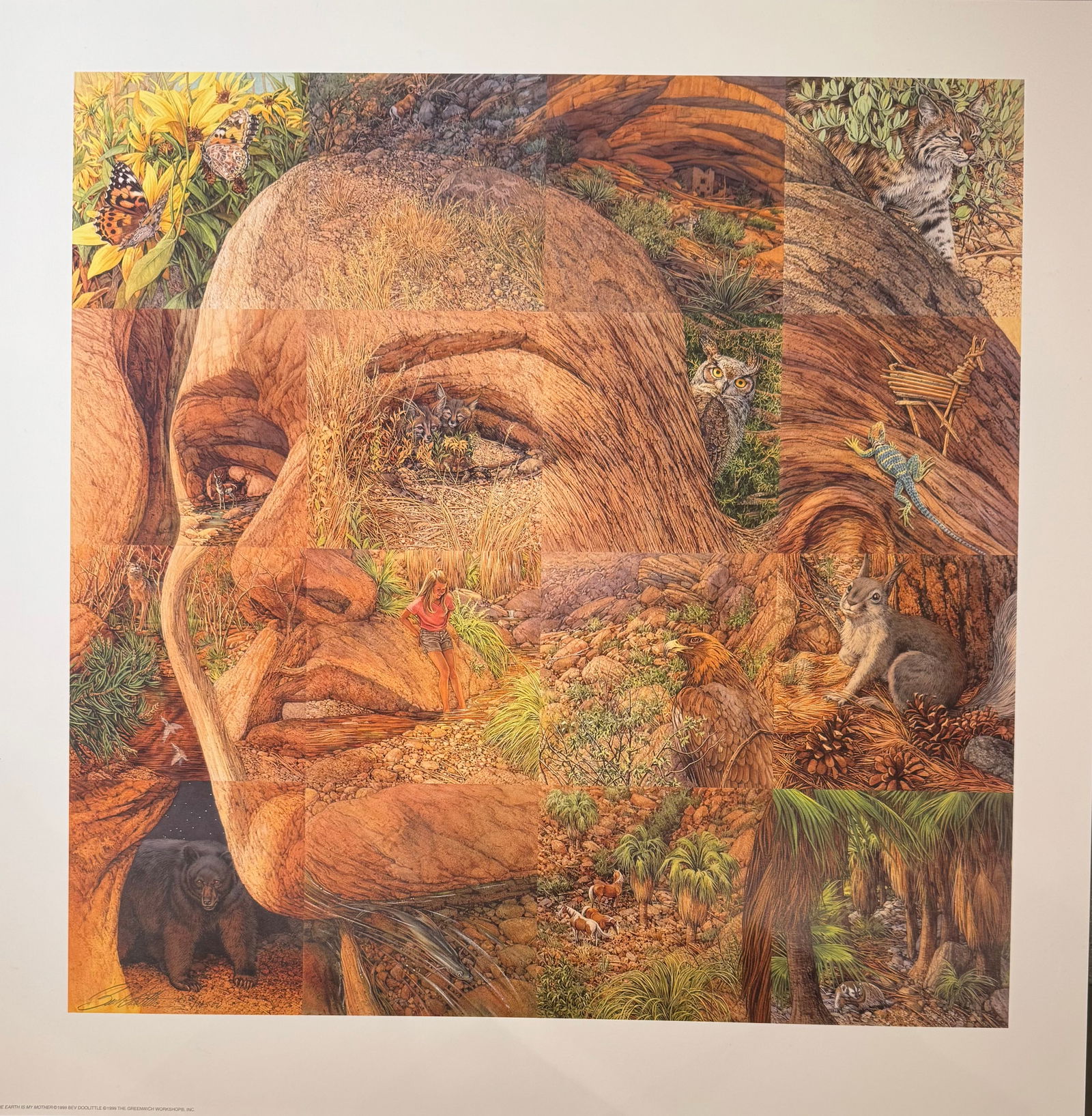 Bev Doolittle (The Earth Is My Mother) Limited Edition Signed Print with Unopened Collector's: Artist: Bev Doolittle Title: Bev Doolittle (The Earth Is My Mother) Limited Edition Signed Print with Unopened Collector's Edition Book Medium: Limited Edition Print Limited Edition: 456 Art Dimension