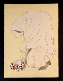 R.C. Gorman "Tazbah St. I" Signed Original Stone Litho LE (1974) - VERY RARE