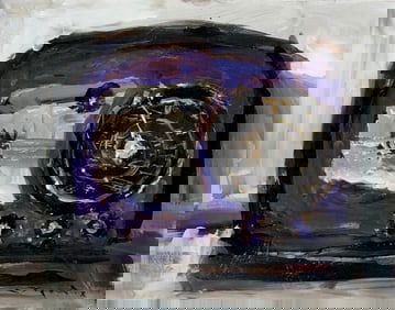 Jorn Fox "Vintage Radio" Signed Original Acrylic - Impressionist