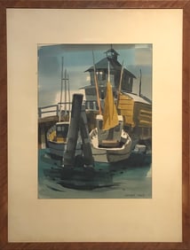 George Post (Untitled - Nautical) Signed Original Watercolor