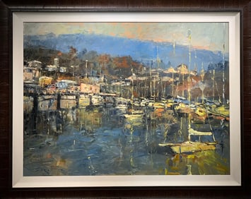 Jorn Fox Impressionist Signed Oil on Canvas