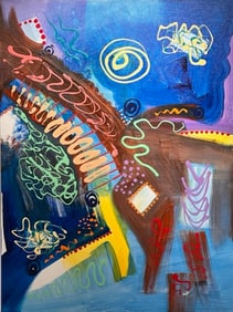 Kimm Byers Abstract Signed Original Acrylic on Canvas