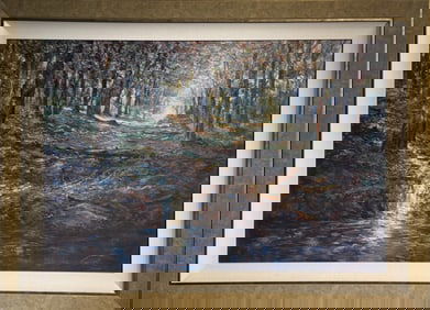 Michael Schofield (Impressionist - Landscape) Signed Embellished Canvas Transfer