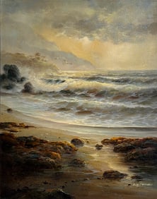 Bob Sanders (Seascape) Signed Original Oil