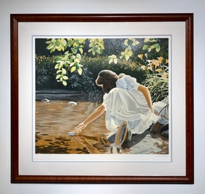 Susan Rios "Blossoming" Signed Serigraph LE