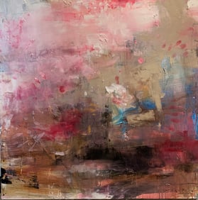 Jorn Fox Abstract Signed Original Oil and Acrylic