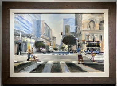 Jorn Fox Impressionist Signed Original Oil on Canvas