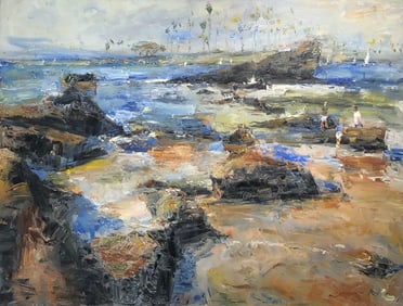 Jorn Fox (Impressionist - Seascape) Signed Original Oil