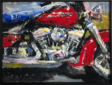 Jorn Fox "Danger Zone" Signed Original Acrylic