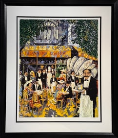 Guy Buffet "Brassirie Kohler" Signed Serigraph LE
