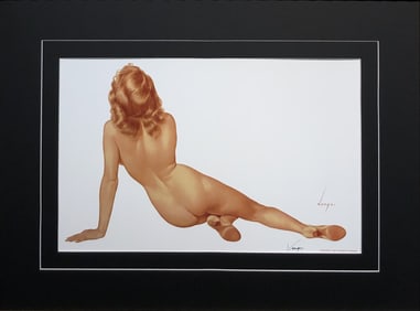Alberto Vargas "Her Back View" Hand-Signed Lithograph (1981)