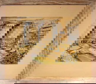 Lee Marion Splivalo (Union Square - San Francisco) Signed Original Watercolor