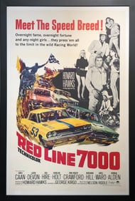 Paramount Pictures "Red Line 7000" Vintage Movie Poster LE