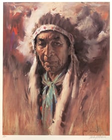 Harley Brown "Chief" Signed Lithograph LE