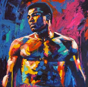 Yasemen Asad "Ali" Signed Original Mixed Media