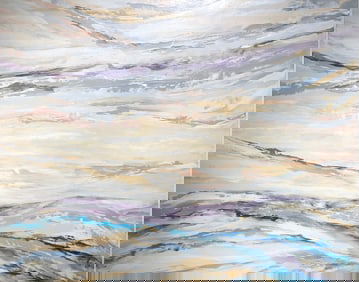 Barbara Owens "Wild Is The Wind" Signed Original Acrylic - Abstract