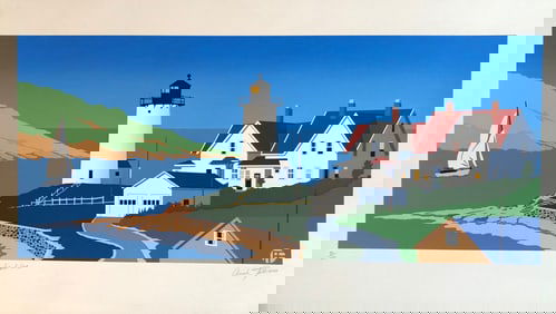 Armond Fields "Signal Cove" Signed Serigraph LE