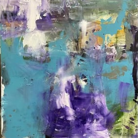 Jorn Fox Abstract Signed Original Oil and Acrylic