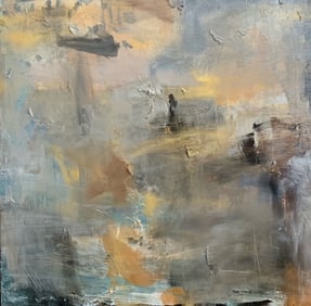 Jorn Fox Abstract Signed Original Oil and Acrylic