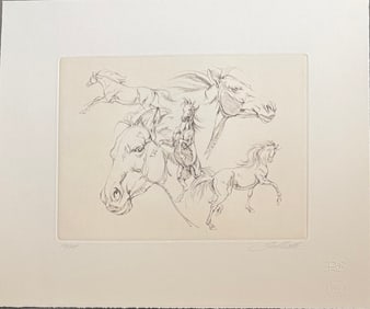 Bev Doolittle (Drawn from the Heart) Limited Edition Signed Suite of Three Original Etchings