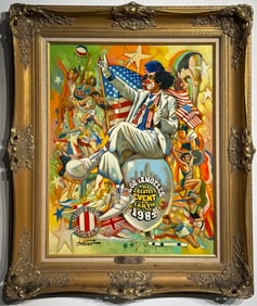 Chuck Oberstein "The Original Summer '84" Signed Original Oil on Canvas