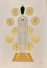 ERTE "Emerald Vase" Signed Serigraph LE