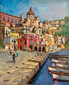 Filastro Mottola "Procida" Signed Original Acrylic