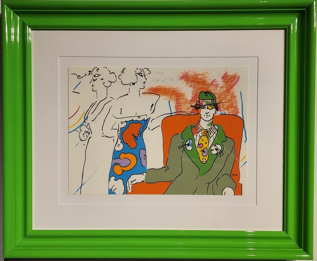 Peter Max "If Series: Space Place" Signed Serigraph LE: Artist: Peter Max Title: Peter Max "If Series: Space Place" Signed Serigraph LE Medium: Serigraph on Paper Limited Edition: 17/200 Art Dimensions: 20.0 x 24.0 x 2.0 inch ARTIST BIO: Pet