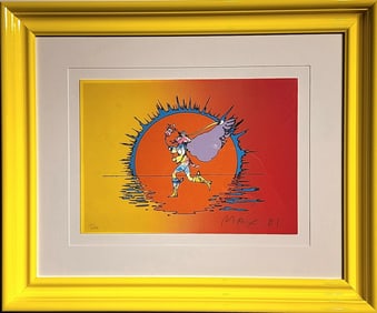 Peter Max "If Series: Runner" Signed Serigraph LE