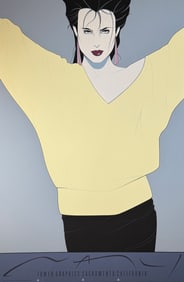 Patrick Nagel "Yellow Sweater" Serigraph LE (1986)