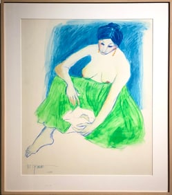 R.C. Gorman (Figurative - 1970) Original Signed Pastel