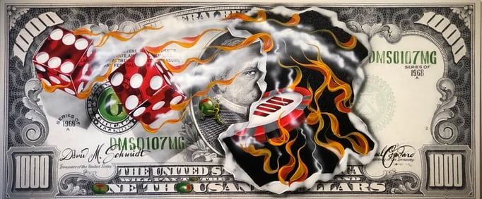 Michael Godard "1,000 Winning Big" Signed Giclee LE w/COA