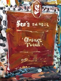 Jorn Fox "Orange Twists" Signed Original Acrylic