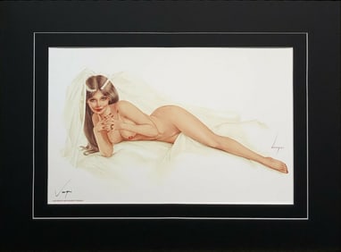 Alberto Vargas "Reclining Bride" Hand-Signed Lithograph (1981)
