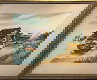 Robert Landry (Untitled - Impressionist) Signed Original Watercolor