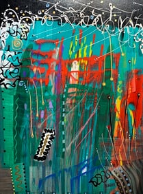 Kimm Byers "The Temple of Guardians" Signed Original Acrylic