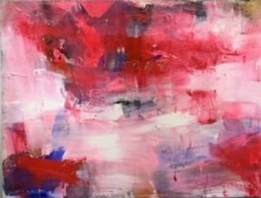 Jorn Fox Abstract Signed Original Oil and Acrylic