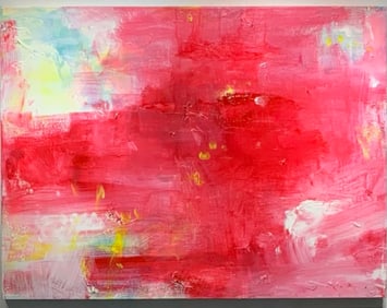 Jorn Fox Abstract Signed Original Oil and Acrylic